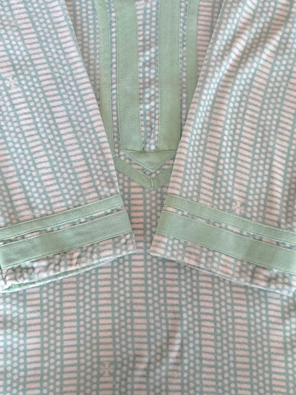Tory Burch Swim Cover Up Tunic Seafoam Green 100% Cotton Beach Resort Size M - Picture 12 of 17